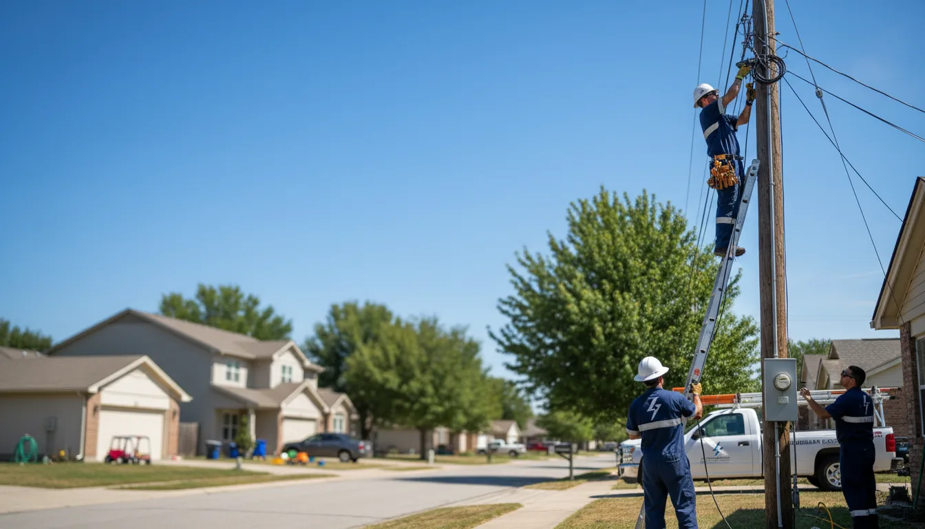 Residential electrician providing installation services in Chesterland, OH